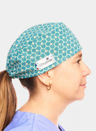 unisex chrysval scrub cap turquoise clover