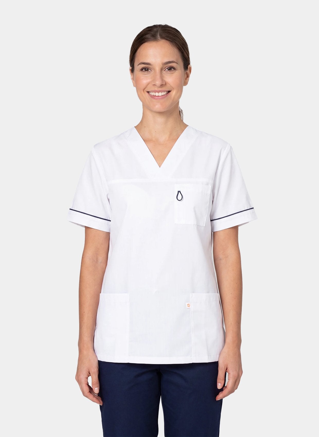 unisex-happyfit-scrub-top-alex-white-with-navy-trim3