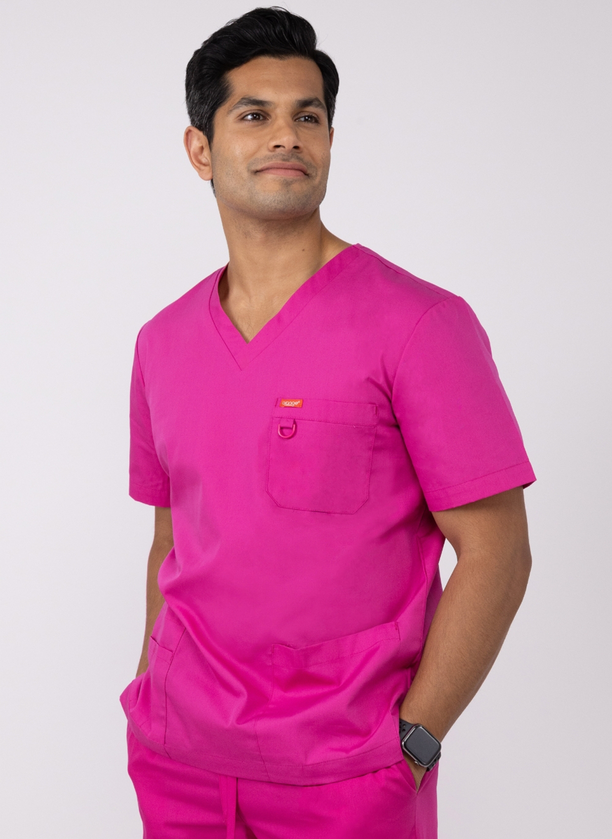 Orange Standard Balboa Scrub Top 