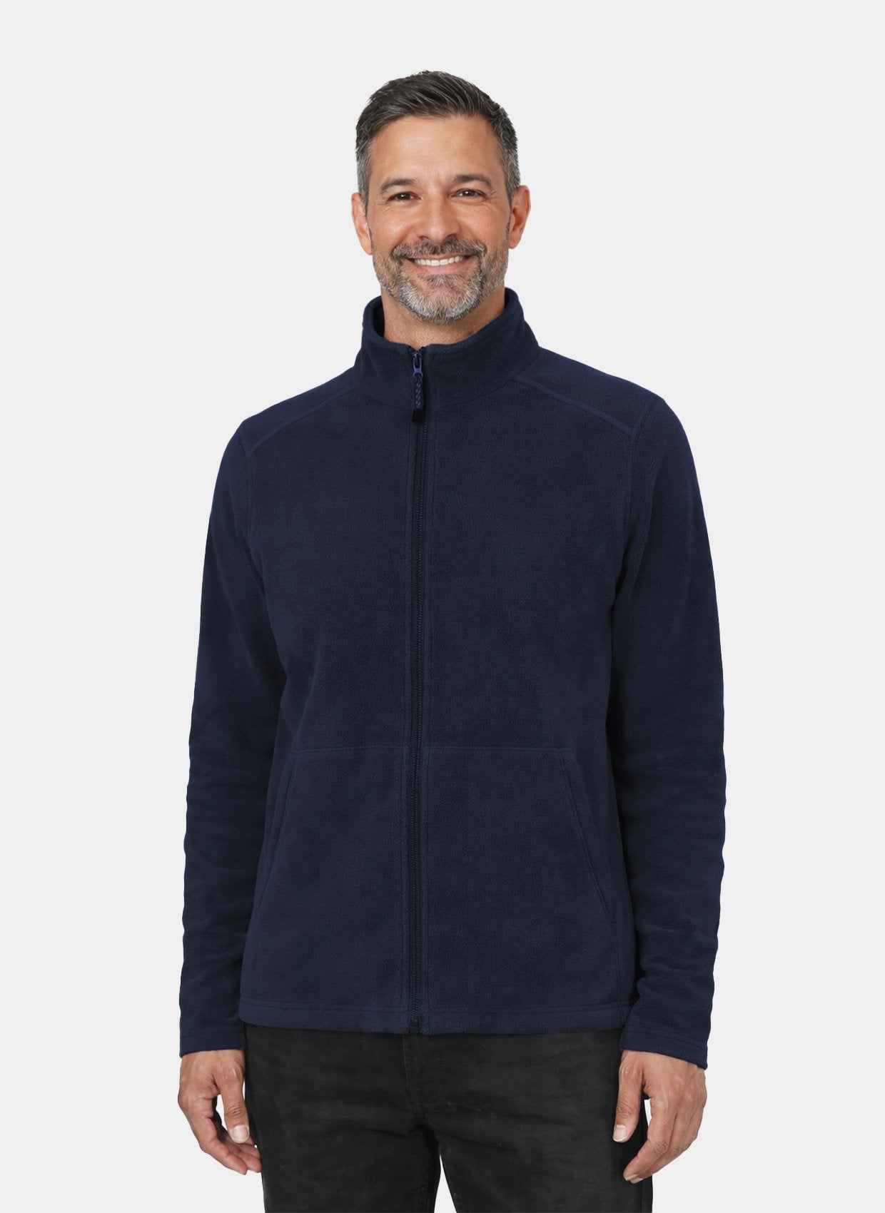 unisex perth fleece scrub jacket velilla navy