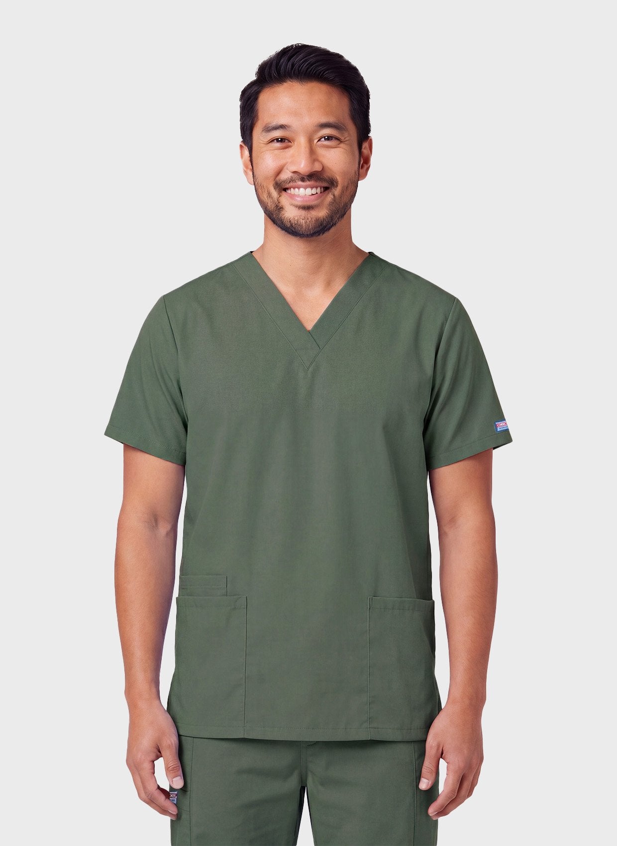 unisex-scrub-top-cherokee-originals-4700-olive3