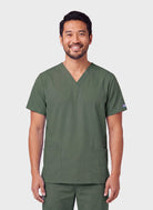 unisex-scrub-top-cherokee-originals-4700-olive3