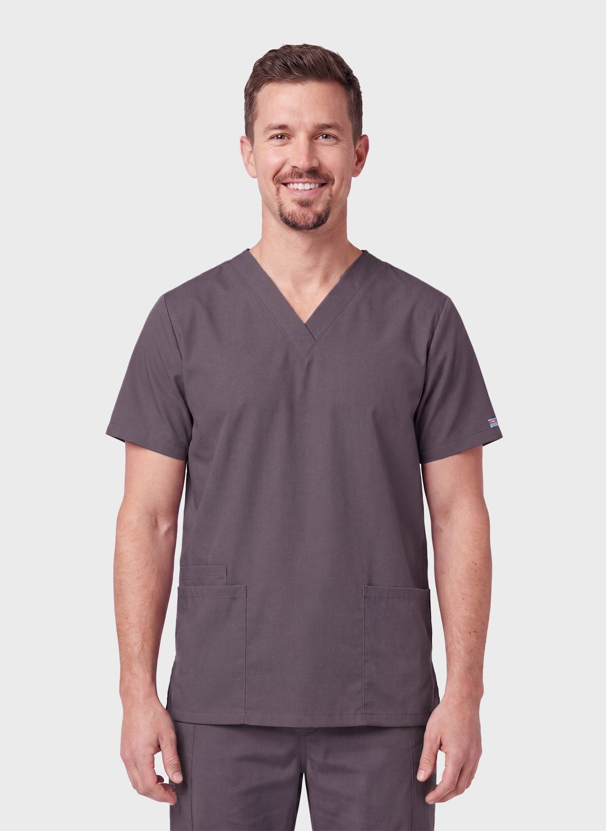 unisex-scrub-top-cherokee-originals-4700-pewter3