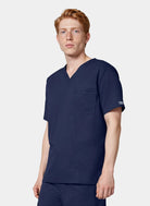 Cherokee Core Stretch Unisex V-Neck Scrub Top WWE4725-Navy