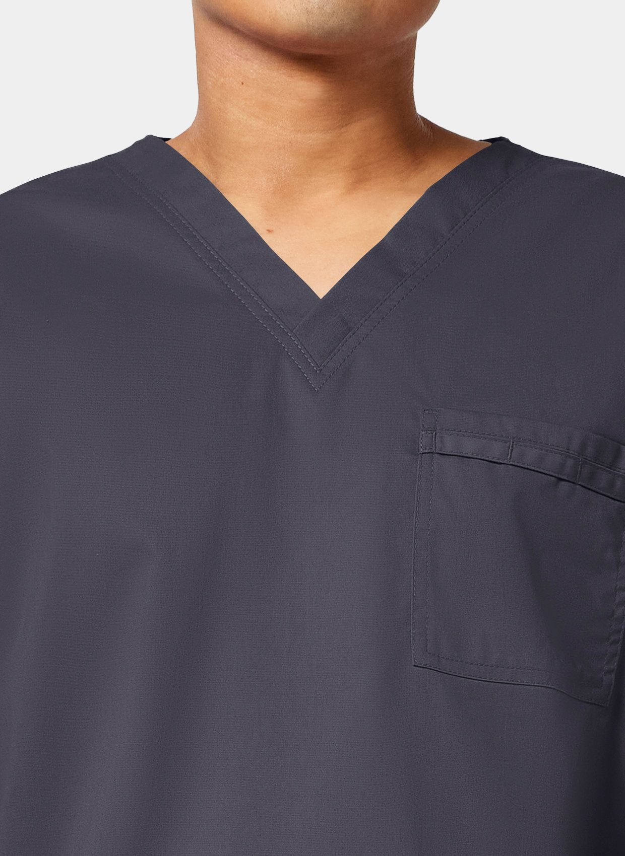 Cherokee Core Stretch Unisex V-Neck Scrub Top WWE4725 - Pewter