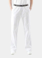 unisex scrub trousers dickies boot cut white 1