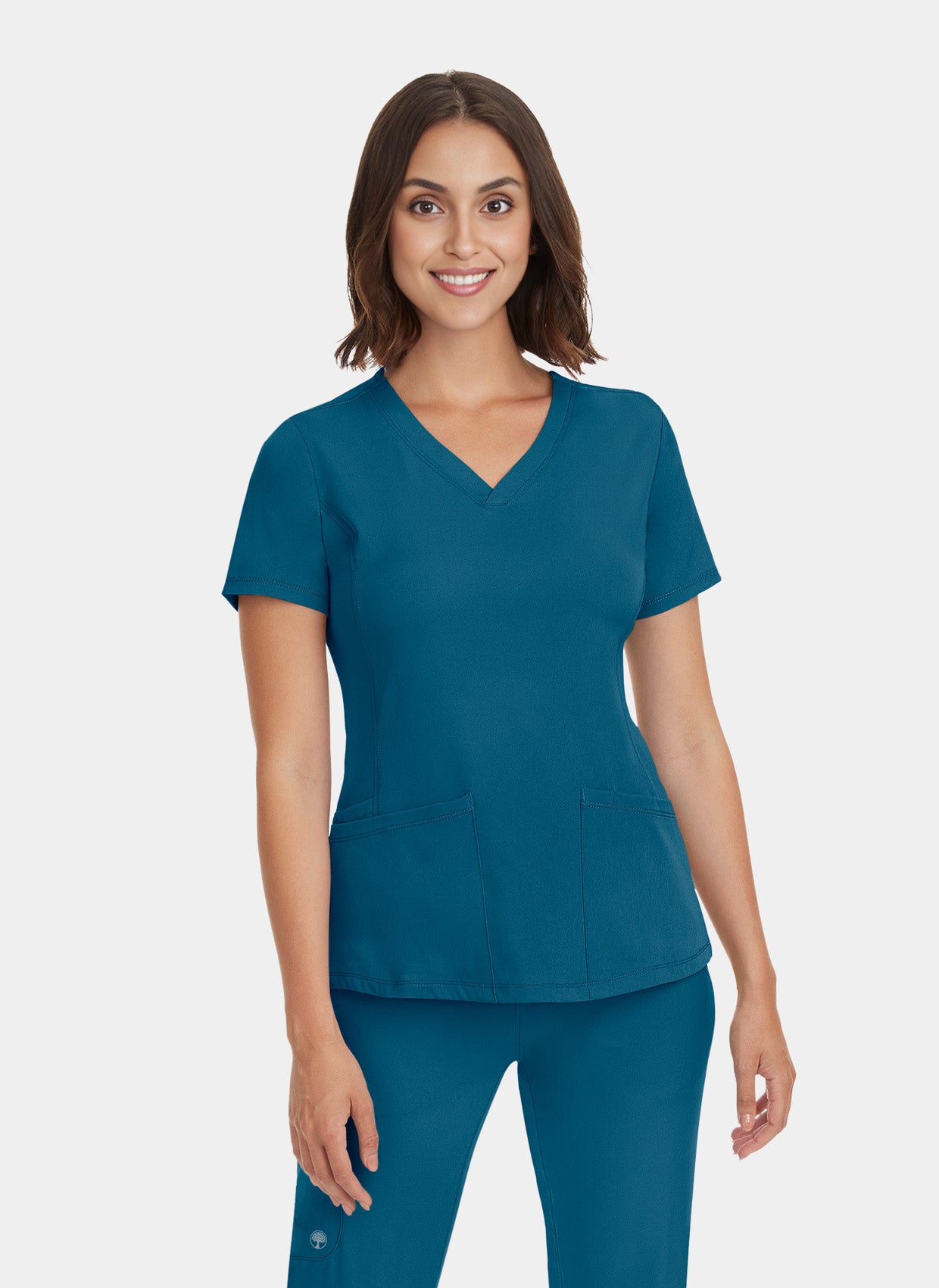 Healing Hands Monica Scrub Top - Caribbean