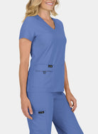 Koi Basics Becca Scrub Top - True Ceil