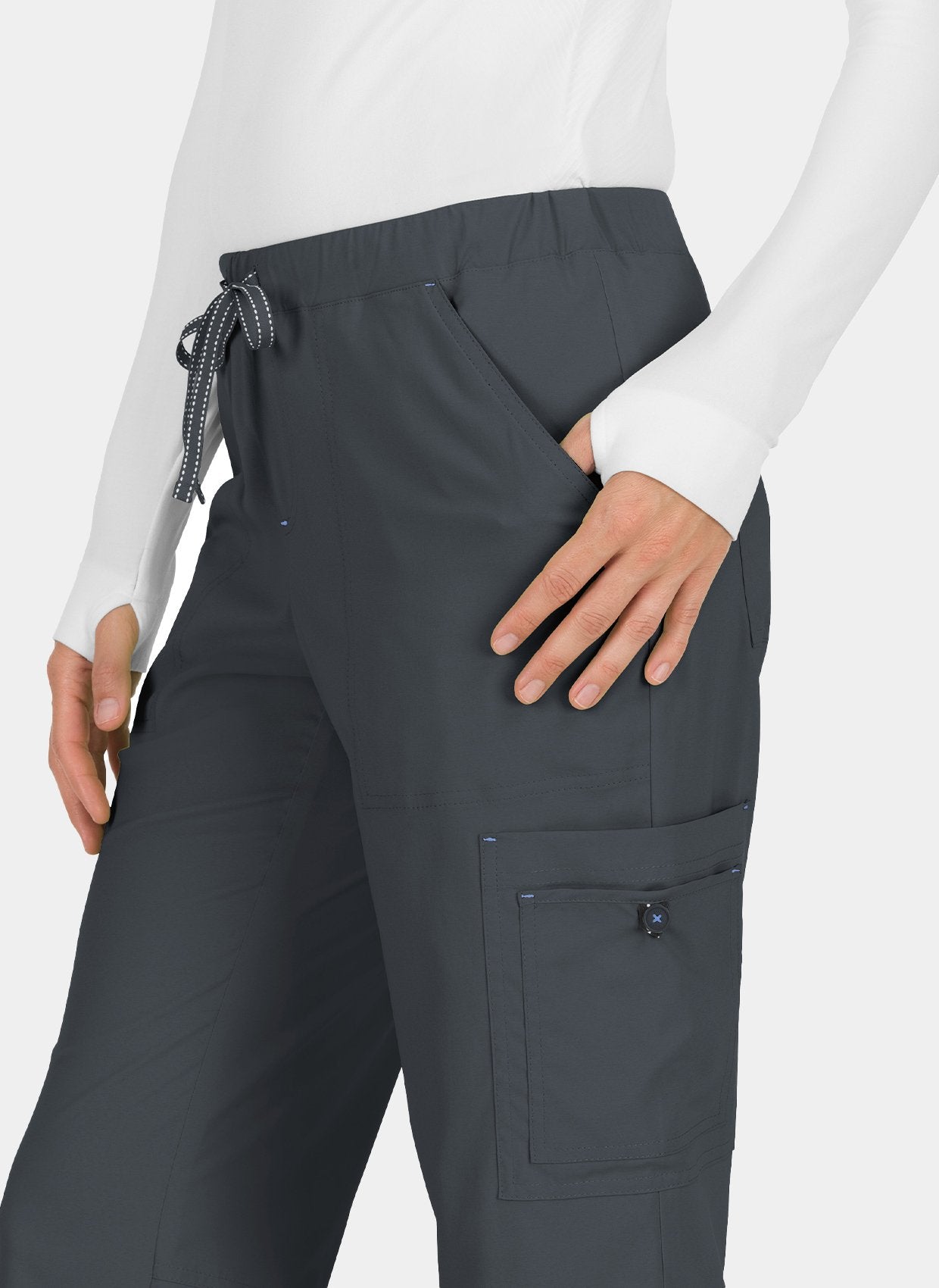 Koi Basics Holly Scrub Trousers - charcoal