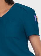womens-koi-cureology-aura-scrub-top-caribbean-3