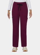Koi Solis women's scrub trousers wine