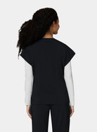 Women's Koi Basics Mckenna Scrub Top in Black