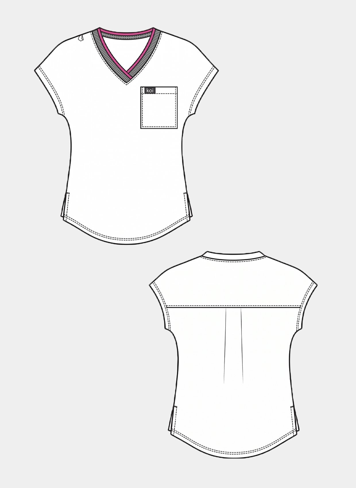 womens scrub top koi basics mckenna sketch