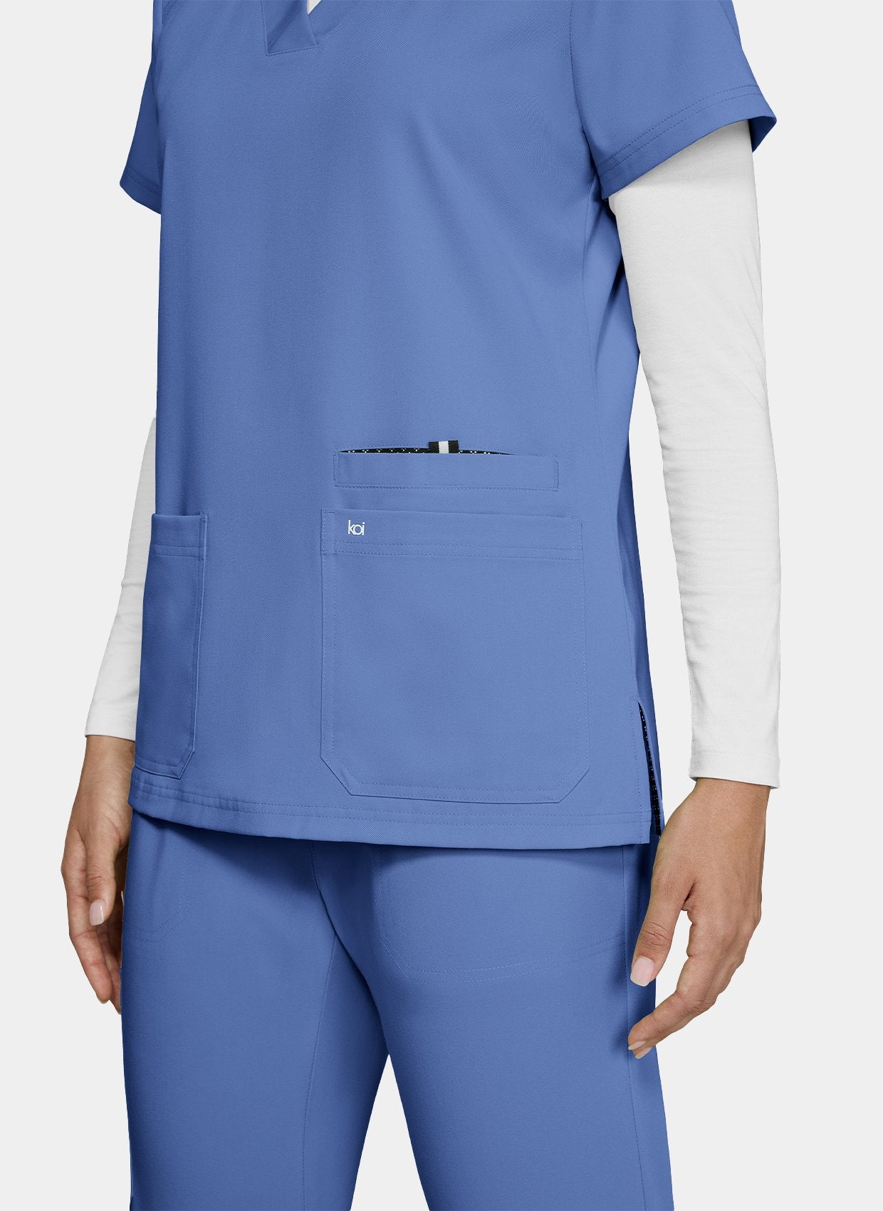 Koi Next Gen Hustle And Heart Scrub Top- true ceil