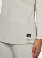 Women's Koi Solis Sari Scrub Top in Bone